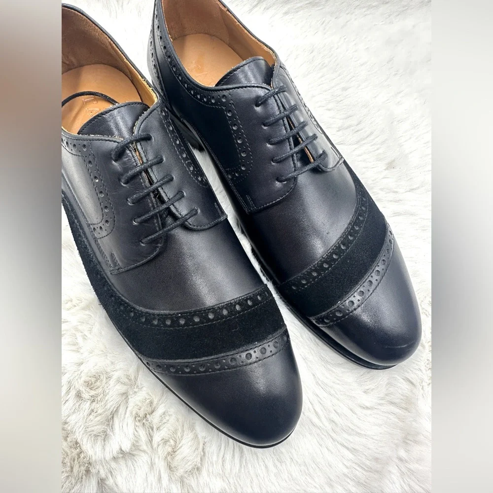 Taft The Gladiator Shoe in Black Leather/Suede‎ Oxfords 41 US 8 NWT